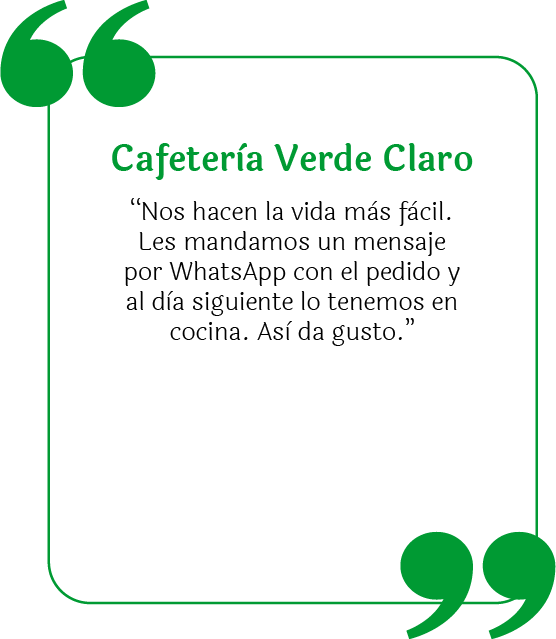 reseña de la cafetería verde claro