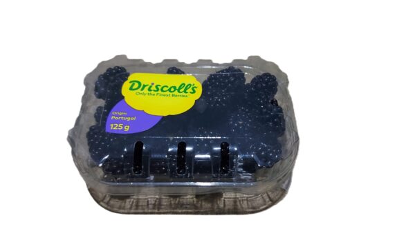 moras en una caja de plástico